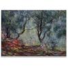Monet Wall Art Collection Canvas Olive Trees in Bordighera, 1884 Prints Wrapped Gallery Wall Art | Stretched and Framed Ready to Hang 36X48 view 1