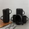 10 Strawberry Street Wazee Matte 4.75"/22 oz Oversized Mug, Set of 6, Black view 3