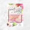 Brunch and Bubbly | Watercolor Floral Bridal Shower Invitations | Champagne Shower | Bridal Shower Invite | Bubbly & Brunch view 1