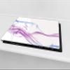 Concept Crystal Tempered Glass Cutting Board  Worktop Saver and Pastry Board; Measures: Single: 23,62 x 20,47; Double:2 x 11,81 x 20,47; D01D Abstract Series view 2