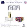 2 Pack Clear Acrylic Display Box with One Open Side No Lid 7" x 7.25" x 4" Inch Versatile Plexiglass Merchandise Storage Bin or Retail Product Riser by Marketing Holders view 3