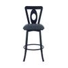 Armen Living Mollymauk Barstool, Grey view 4