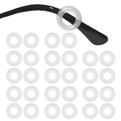 SMARTTOP 14 Pairs Eyeglass Ear Grips Sleeve Holder-Eyeglasses Ear Hooks -Comfort Anti-Slip glasses ear grip-For Kids and Adults Sunglasses, Reading Glasses, Sport Eyewear (Clear)