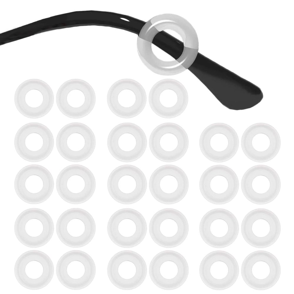 SMARTTOP 14 Pairs Eyeglass Ear Grips Sleeve Holder-Eyeglasses Ear Hooks -Comfort Anti-Slip glasses ear grip-For Kids and Adults Sunglasses, Reading Glasses, Sport Eyewear (Clear)