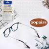 SMARTTOP 14 Pairs Eyeglass Ear Grips Sleeve Holder-Eyeglasses Ear Hooks -Comfort Anti-Slip glasses ear grip-For Kids and Adults Sunglasses, Reading Glasses, Sport Eyewear (Clear) view 2