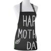 LOT BASIC Happy Mother's Day Bib Apron with Neck Strap Blackboard Chalk and Floral Cooking Kitchen Aprons for Women Men, 15" x 20" for 5 Years view 1