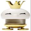 Hoptimist Princess Bimble, Home Decor Ornament - Scandinavian Design, Plastic W/Metal Spring, Small - Monarchy Collection Ideal Gifts for Any Occasion- (White) view 1