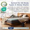 ViscoSoft 3-Inch Memory Foam Mattress Topper King  Reflex Cooling Gel Pad with Removable Washable Cover  CertiPUR-US & Oeko-TEX Certified view 4