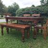Osborne Jumbo English Country Coffee Table Leg in Knotty Pine Wood (Set of Four), Replacement Legs for Coffee Table or Bench, Farmhouse Style, Unfinished Wooden Posts are Sanded & Ready to be Finished view 3