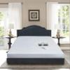 Blue Ridge Home Fashions Waterproof Mattress Protector Cal King Size - 350 Thread Count Breathable 100% Cotton Top Quilted Mattress Pad Cover Stretches up to 16" Deep Pocket Mattress Topper  White view 2