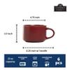 10 Strawberry Street Wazee Matte 4.75"/22 oz Oversized Mug, Set of 6, Red view 2