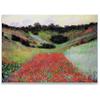 Poppy Field of Flowers in Giverny Canvas Prints Wrapped Gallery Wall Art | Stretched and Framed Ready to Hang 8X12 view 1