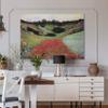 Poppy Field of Flowers in Giverny Canvas Prints Wrapped Gallery Wall Art | Stretched and Framed Ready to Hang 8X12 view 3