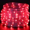 XUNATA 2-Wire Waterproof 1/2" LED Rope Light Kit, 110V-120V PVC 30 LED/M Tube Lights Strip for Background, Outdoor, Christmas, Home Decoration (66ft, Red) view 1