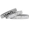Three (3) Youth He Came Died Arose Ascended Coming Back Wristbands view 1