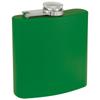 6 oz Stainless Steel Hip Flask with Funnel for Men & Women, Powder Coated Flask Gift Sets for Groomsmen, Bridesmaids, Wedding Party Whiskey Flask for Liquor, by Clear Water Home Goods, Matte Green view 4