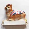 3D Royal Corgi England UK Refrigerator Fridge Magnet Tourist Souvenirs Handmade Resin Craft Magnetic Stickers Home Kitchen Decoration Travel Gift view 2