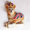 3D Royal Corgi England UK Refrigerator Fridge Magnet Tourist Souvenirs Handmade Resin Craft Magnetic Stickers Home Kitchen Decoration Travel Gift view 3
