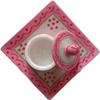 India Meets India Marble Meenakari Supari Daan with Tray Set Handicraft by Awarded Indian Artisan view 3