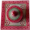 India Meets India Marble Meenakari Supari Daan with Tray Set Handicraft by Awarded Indian Artisan view 4
