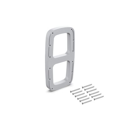 Emuca Lateral Assembly Supplement for Pull Down Hanging Rail, Grey Colour, Set of 2, 2 pcs