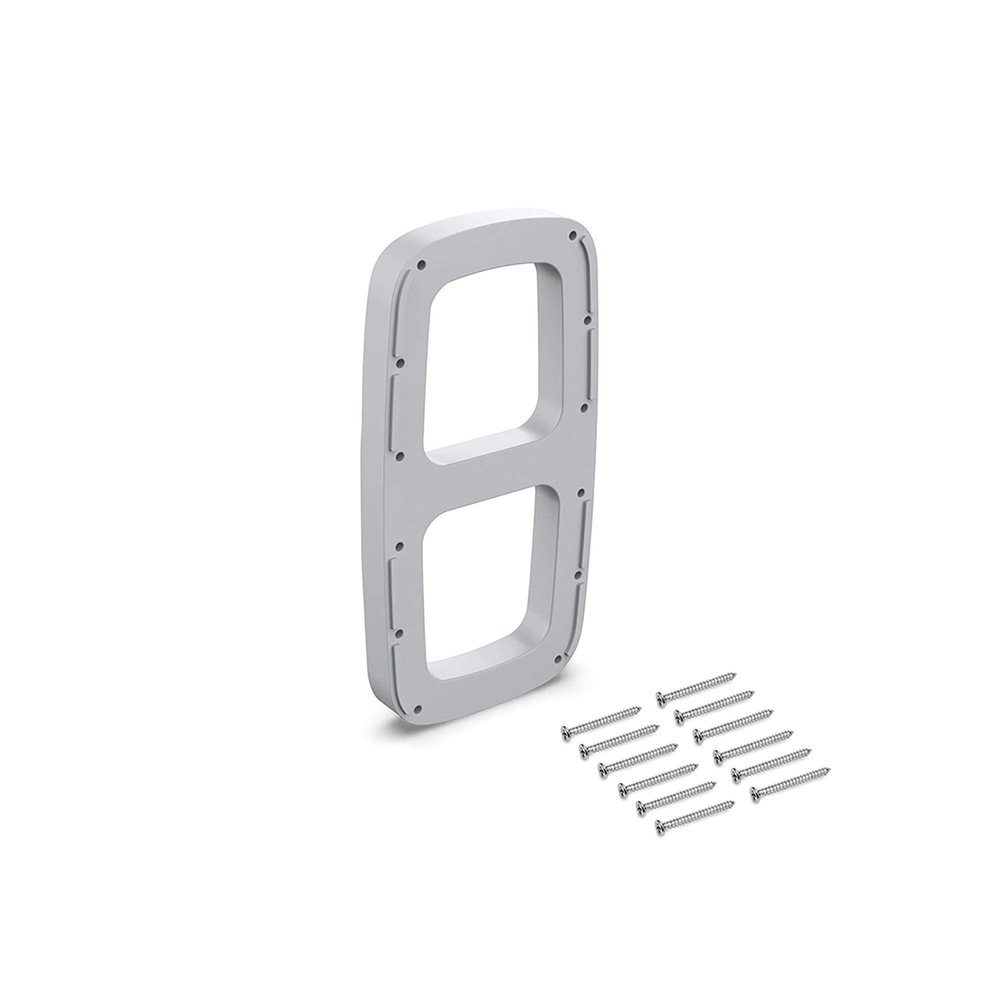 Emuca Lateral Assembly Supplement for Pull Down Hanging Rail, Grey Colour, Set of 2, 2 pcs