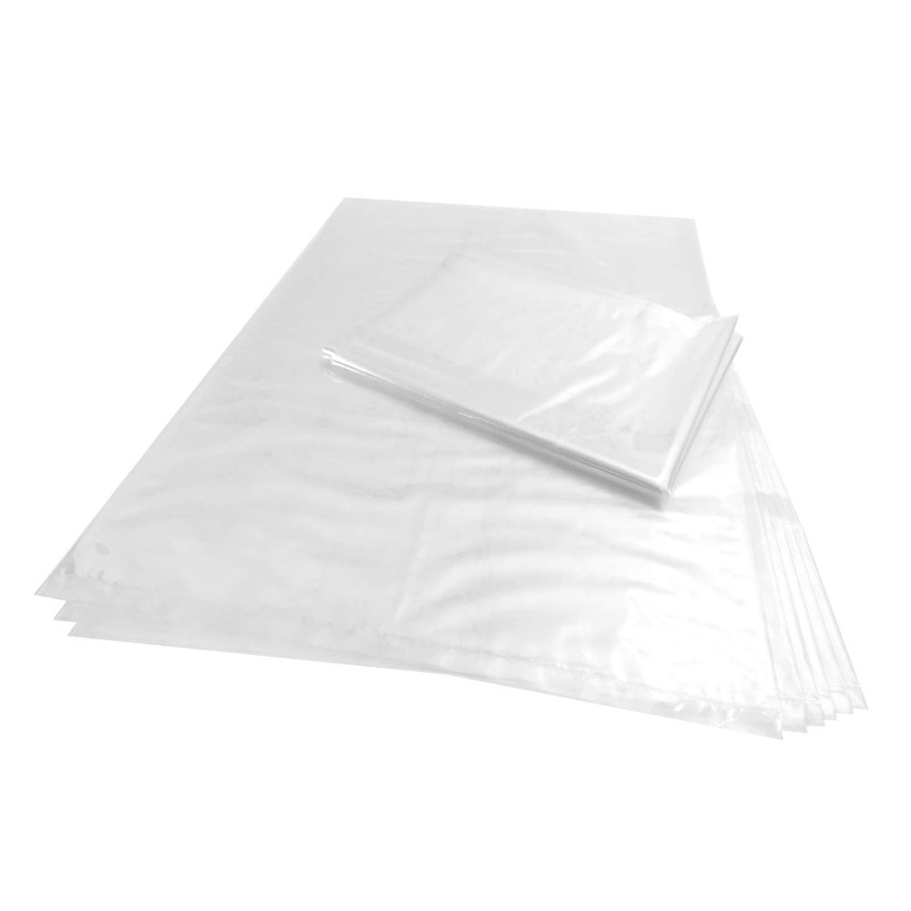 Wowfit 10 CT 30x40 Inch Clear Plastic Flat Poly Bags, 1.6 Mil Food-Grade Great for Bread Proofing, Baguettes, Paintings, Banners, Wreaths, Pillows, Cutting Boards, Greenhouse Covers, and More