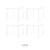 4 Pack 9" Acrylic Display Riser Box with One Open Side No Lid Versatile Clear Square Lucite Retail Product Platform and Merchandise Storage Bin No Assembly by Marketing Holders view 2