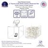 4 Pack 9" Acrylic Display Riser Box with One Open Side No Lid Versatile Clear Square Lucite Retail Product Platform and Merchandise Storage Bin No Assembly by Marketing Holders view 4