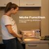 COMFEE' Retro Small Microwave Oven With Compact Size, 9 Preset Menus, Position-Memory Turntable, Mute Function, Countertop Perfect For Spaces, 0.7 Cu Ft/700W, Cream, AM720C2RA-A view 4