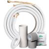 1/4" x 3/8" 9K MrCool Ductless Mini Split Line Set AC Kit with Control Wire 25 Ft view 1