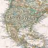 3 Panel - Personalized Canvas Executive World Travel Map with pins- Extra Large Wall Map view 3