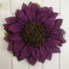 Extra Large 30" Purple Burlap Sunflower Wreath by The Crafty Wineaux view 2