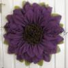 Extra Large 30" Purple Burlap Sunflower Wreath by The Crafty Wineaux view 3