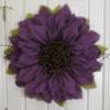 Extra Large 30" Purple Burlap Sunflower Wreath by The Crafty Wineaux view 4