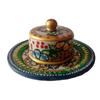 India Meets India Marble Meenakari Supari Daan with Round Tray Set Handicraft by Awarded Indian Artisan view 2