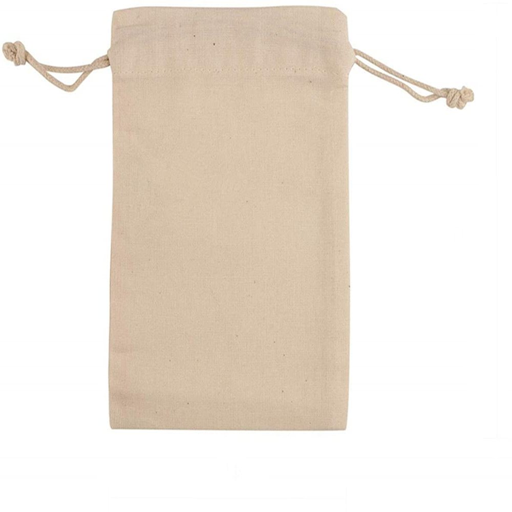 KUPOO 50PS Cotton Bags Cotton Muslin Bags Drawstring Muslin Bag for Wedding Party Favor and DIY Craft (5x7 Inch)