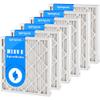SpiroPure 20X22X2 MERV 8 Pleated Air Filters - Made in USA (6 Pack) view 1