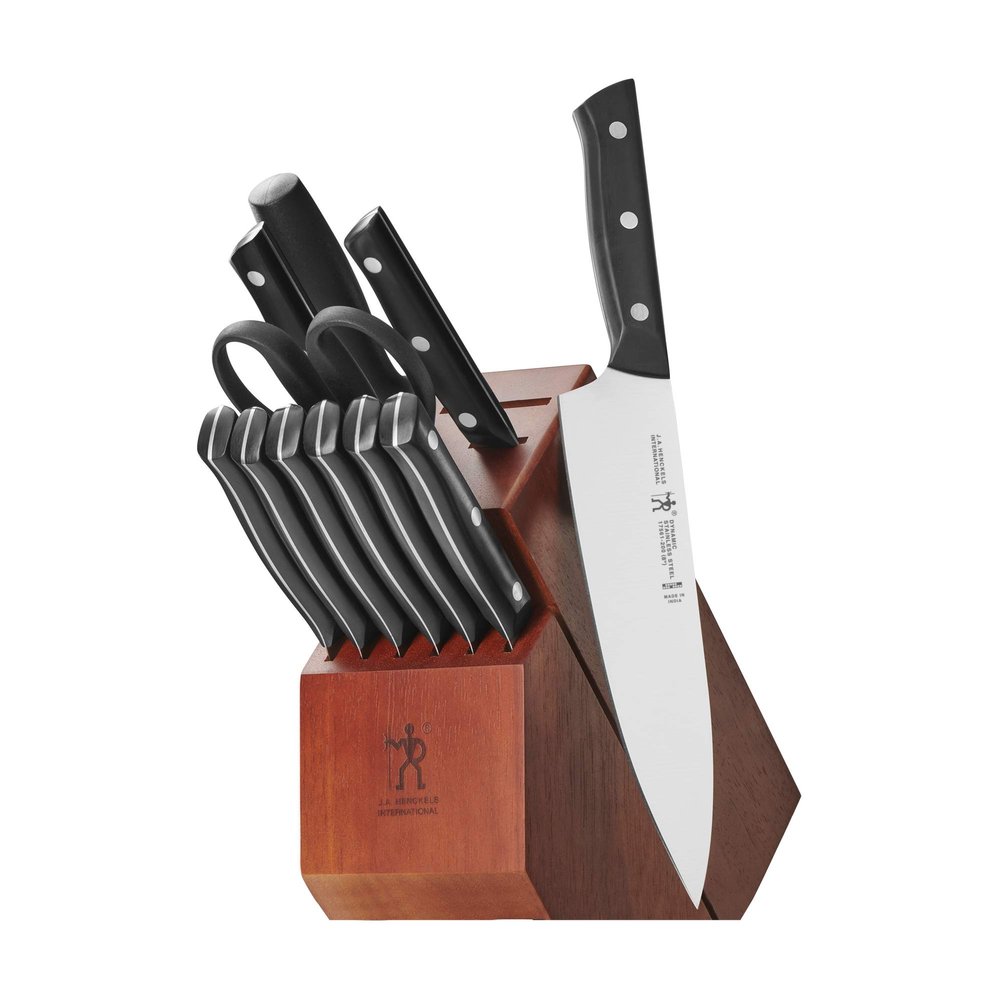 HENCKELS Dynamic Razor-Sharp 12-Piece Knife Set, Chef Knife, Bread Knife, Steak Knife, German Engineered Informed by 100+ Years of Mastery
