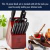 HENCKELS Dynamic Razor-Sharp 12-Piece Knife Set, Chef Knife, Bread Knife, Steak Knife, German Engineered Informed by 100+ Years of Mastery view 3