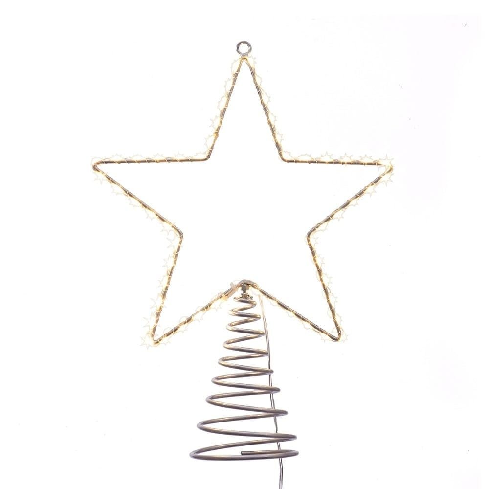 Kurt Adler 13-Inch Metal Lighted LED Star Treetop