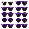 LADY&HOME Bridal Shower Favors Bachelorette Party Supplies 10pcs Round Cat Eye Weddings Sunglasses (Purple) view 1