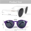 LADY&HOME Bridal Shower Favors Bachelorette Party Supplies 10pcs Round Cat Eye Weddings Sunglasses (Purple) view 2