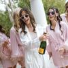 LADY&HOME Bridal Shower Favors Bachelorette Party Supplies 10pcs Round Cat Eye Weddings Sunglasses (Purple) view 3