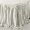 Lush Decor Ravello Pintuck Ruffle Skirt Bedspread Set - Luxe 3 Piece Ruffled Bedding Set - Traditional Glam & Farmhouse Inspired Bedroom Decor - King, White view 4