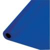 Cobalt Blue Plastic Tablecover Roll - 1 Pc view 1