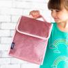 Wildkin Kids Insulated Lunch Bag Keeps Food Hot or Cold, Easy-Clean Lining and BPA-free for Boys & Girls, Ideal for School, Travel & Daycare - Pink Glitter view 2