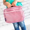 Wildkin Kids Insulated Lunch Box Durable and Reusable for School & Travel - Pink Glitter view 2