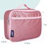Wildkin Kids Insulated Lunch Box Durable and Reusable for School & Travel - Pink Glitter view 3