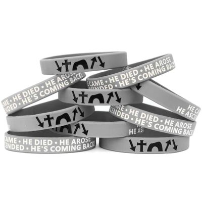 Ten (10) Youth He Came Died Arose Ascended Coming Back Wristbands